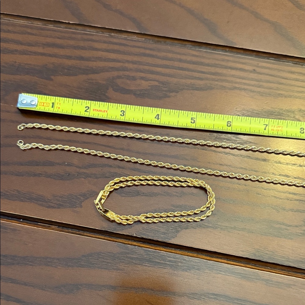 Monet Gold-Tone Necklace and Bracelet Set